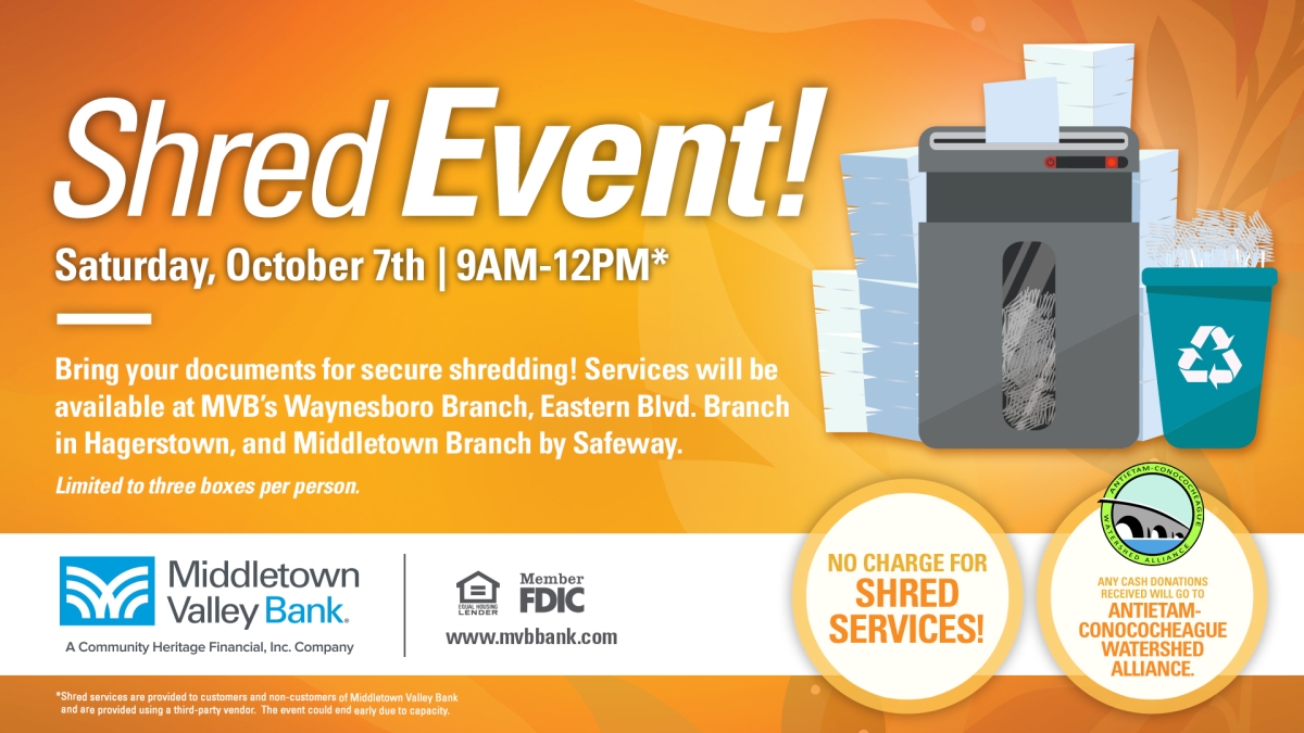 Shred Event 2023 Middletown Valley Bank